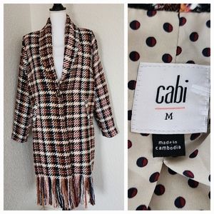 Cabi Regency Multi-Color fringe Trench coat size Medium